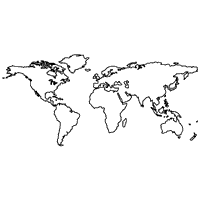 Basic World Map » Coloring Pages » Surfnetkids