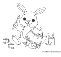 Bunny Painting Egg