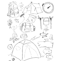 Camping Doodle