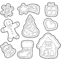 Christmas Sugar Cookies » Coloring Pages » Surfnetkids