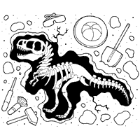 Fossil Coloring Pages 1