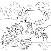  Summer Camp Coloring Pages   4