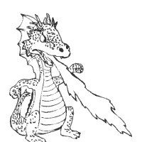 fire breathing dragon coloring page
