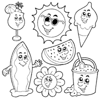  Fun In The Sun Coloring Pages 3