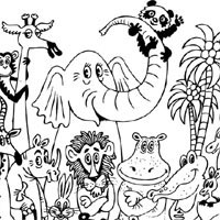 Download Jungle Animals » Coloring Pages » Surfnetkids