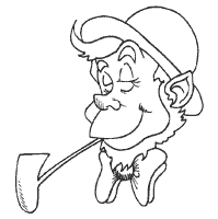 Leprechaun With Pipe