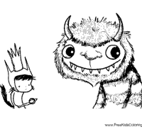 coloring pages where the wild things are