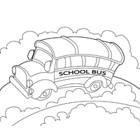 Moving School Bus » Coloring Pages » Surfnetkids