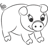 printable oink coloring pages