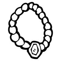 earrings coloring page
