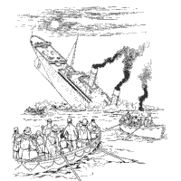 Sinking of the Titanic » Coloring Pages » Surfnetkids