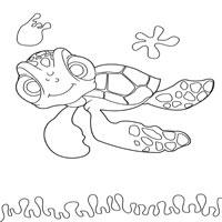 Squirt The Turtle » Coloring Pages » Surfnetkids