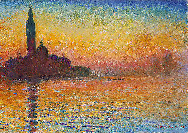 San Giorgio Maggiore at Dusk, 1908, Claude Monet, National Museum Cardiff, Cathays Park, Cardiff, Wales